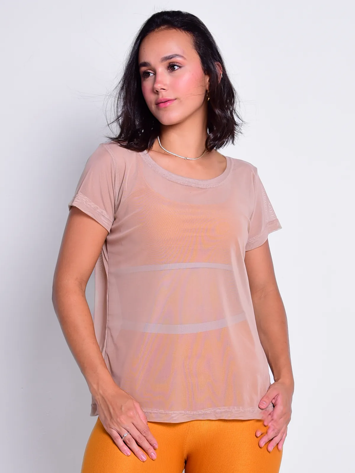 Camiseta Tule na cor Areia — foto 1
