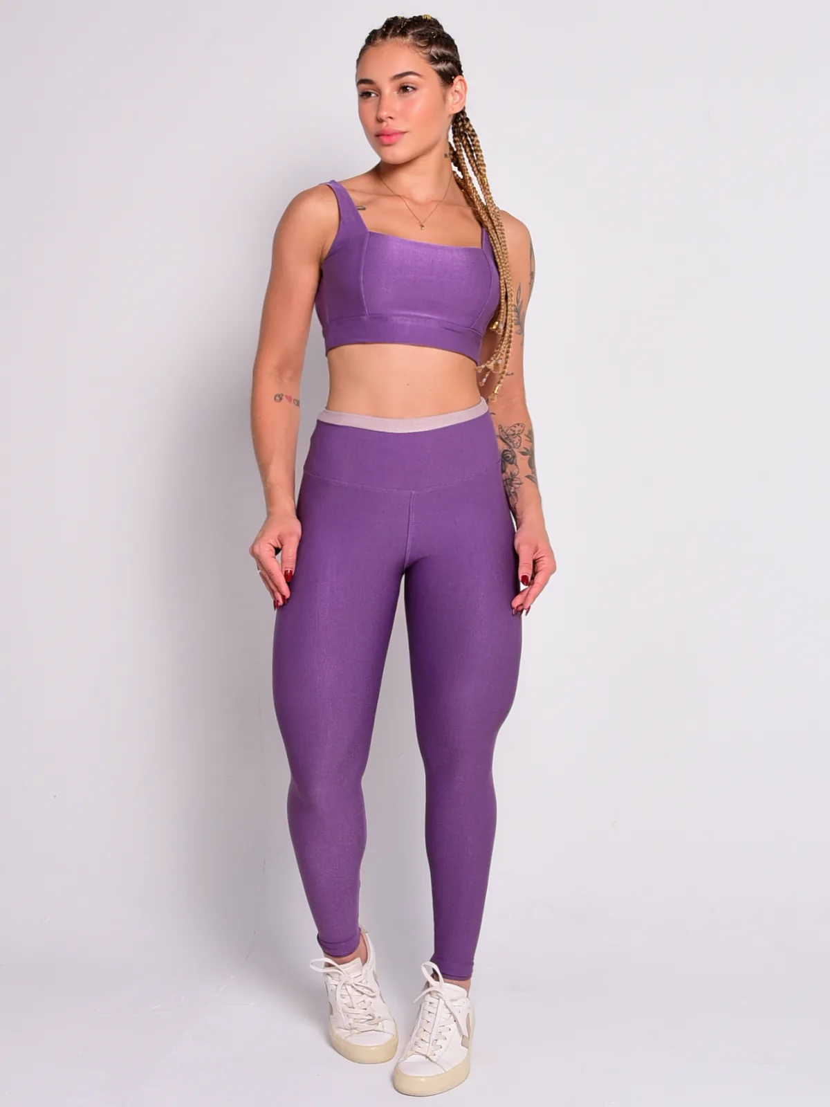 Infinite Bicolor na cor Roxo Claro com Bege — foto 1